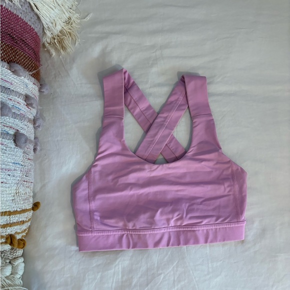 Lululemon Pink Sports Bra Top - Picture 5 of 9